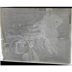 Image on Glass- Motorcycle Rider