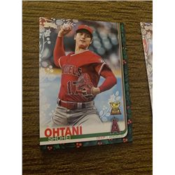 Shohei Ohtani topps holiday green