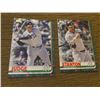 Image 1 : Aaron Judge, Giancarlo Stanton topps holiday green