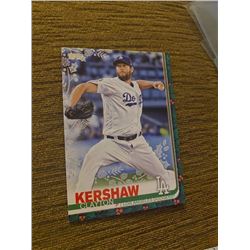 Clayton Kershaw topps holiday green