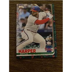 Bryce Harper topps holiday green