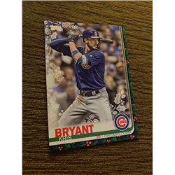 Kris Bryant topps holiday green