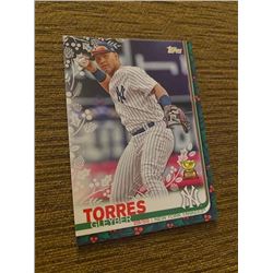 Gleyber Torres topps holiday green