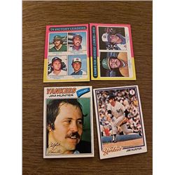 Baseball Cards Lot jim hunter