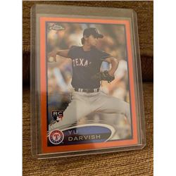 YU Darvish Topps chrome Orange rc