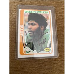 Wesley Walker autograph on a vintage card