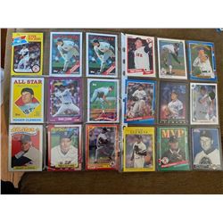 Roger Clemens 18 card lot