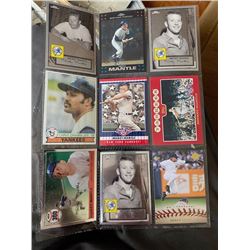 9 Yankee Cards with Jeter and Mantle