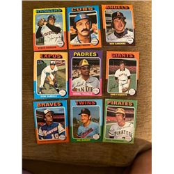 1975 Topps Baseball Cards Lot