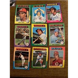 1975 Topps  Cruz, Jim Todd, Chris Speier and more