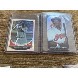 Francisco Lindor Bowman Chrome mini rc and prospect lot