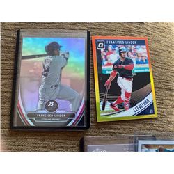 Francisco Lindor optic orange yellow and Bowman Platinum rc