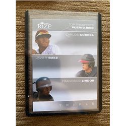 Francisco Lindor, Javier Baez, Carlos Correa Rize Triple rc