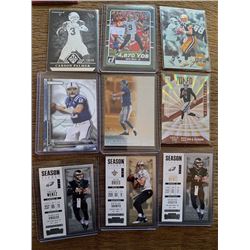 QB Lot: Farve manning 2nd yr card  Brees Wentz Luck Carr Palmer numbered to 99