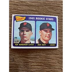 Ken Henderson, Jack Hiatt 1965 Topps RC