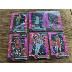 Prizm Pink cracked ice lot With Stars Lillard and paul