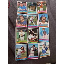1976 Topps Baseball Cards Lot Lou Piniella