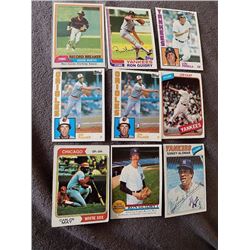 Vintage Baseball Cards Lot Jim Palmer Ozzie Smith