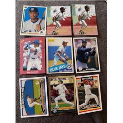 9 Card lot Derek Jeter Bernie williams RC 2 Manny ramirez RC  Albert Pujols and more
