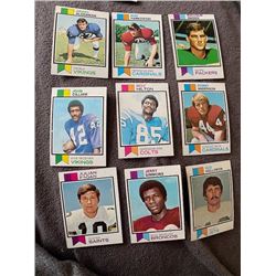 1973 Topps Football Cards Lot