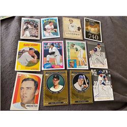 12 Card Hall Of gamer Lot Reggie Jackson, Rickey Henderson, Randy Johnson