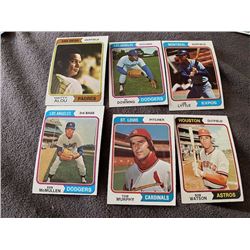1974 Topps Matt Alou, Al Downing, Tom Murphy and more