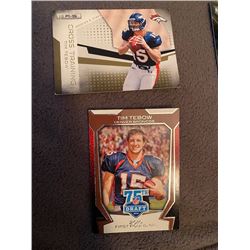 Tim Tebow 2 card lot
