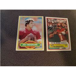 Joe Theismann 2 card lot