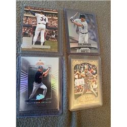 Cal Ripken and Nolan Ryan 4 card lot