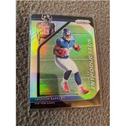 Saquon Barkley Prizm Rookie Introductions Silver RC