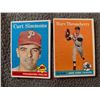 Image 1 : 1958 Topps Curt Simmons and Marv Throneberry