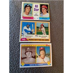 Pete Rose Bobby Murcer 1974 All star: Mike schmidt lot