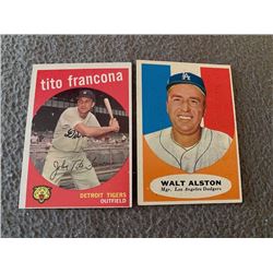 Tito Francona 1959 and Walt Alston Lot