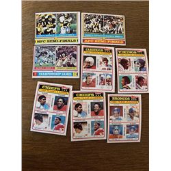 Vintage football lot with Team Leaders