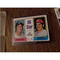 Pete Rose Bobby Murcer 1974 All star: