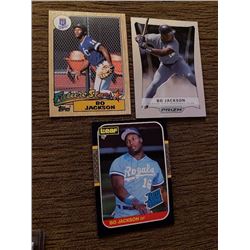 Bo Jackson Lot with a Topps and Leaf RC