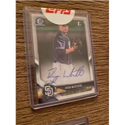 Ryan Weathers bowman chrome auto