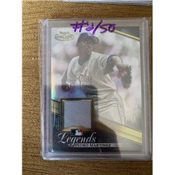 Pedro Martinez Topps Gold Label jersey card