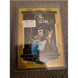 Marcus Mariota honors gold rc