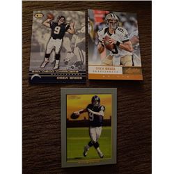 Drew Brees 3 card lot