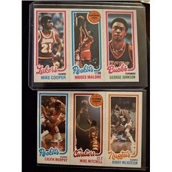 1980-81 Topps basketball lot Calvin Murphy Moses malone
