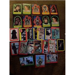 Star Wars Vintage Card lot with Stickers