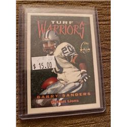 Barry Sanders Topps Turf Warriors