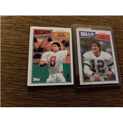 Steve Young Jim kelly 1987 topps