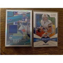 Josh Allen Donruss Threads and draft rc