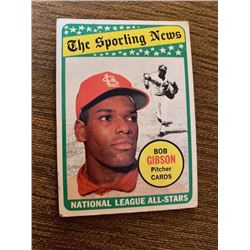 Bob Gibson 1969 Topps The Sporting news