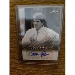 Pete Rose Leaf Auto