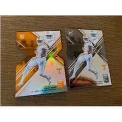 Alvin Kamara Elite RC lot with die cut rc