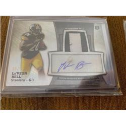 Leveon Bell Bowman Sterling Patch Auto RC 55 Made