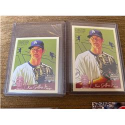 Clayton Kershaw Goudey RC and Mini RC